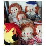 Rare Knickerbocker Arthur dog and more Georgene dolls.