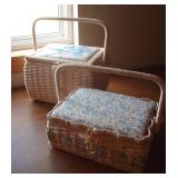 Vintage sewing baskets