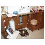 Sewing machine table