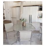 Patio set w/4 chairs. Umbrella sold separately.