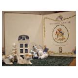 Vintage books and miniatures