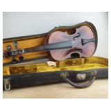 Late 1890s "petite" German violin, case and bow