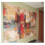 Large abstract canvas art