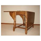 Beautiful wood patina on this antique gate leg table