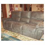 Newer push button double recliner sofa