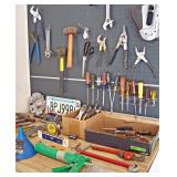 Large assortment of hand tools