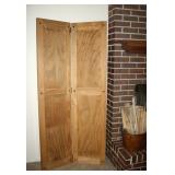 Wood privacy screen