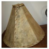 Rawhide lampshade