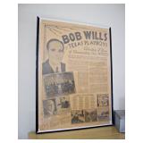 Original Bob Wills framed