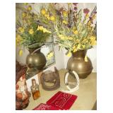 Pony Express brass spittoon