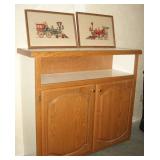 Stand alone wood bar