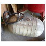Vintage airplane oxygen tank converted to Air Bubble