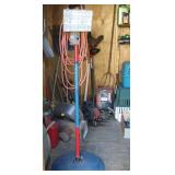 Industrial work light on metal stand