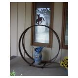 Western metal wood rack