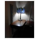 FOLDING GAME TABLE AND LAMP