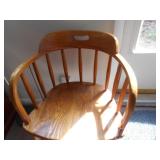 OAK DESK CHAIR