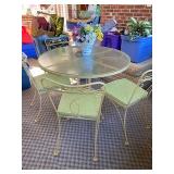 Iron patio set