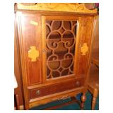 MAHOGANY DISH CABINET