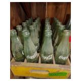OLD COKE CRATE AND BOTTLES