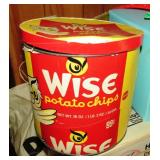 ANTIQUE POTATO CHIP CANISTER