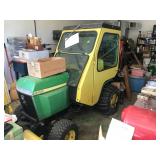 John Deere with cab & Snow plow