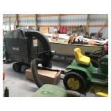 John Deere mower and leaf picker upper