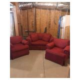 Down Loveseat/Chairs Set