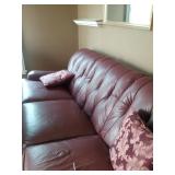 Leather sofa  Alpine Wine