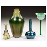 Fine selection of art glass, including Tiffany