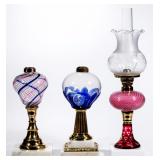 Selection of early kerosene lighting