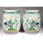 An assortment of Chinese porcelain and Asian decorative arts including this pair of Chinese export p