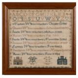 New England Wilcox family sampler, circa 1830. From a selection of samplers
