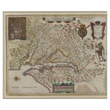 Willem Janszoon Blaeu (Dutch, 1571-1638) map of Virginia
