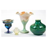 Good selection of American art glass, including Tiffany and Quezal