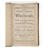 A 1668 copy of A Blow at Modern Sadducism in Some Philosophical Considerations about Witchcraft.