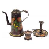 Fine examples of American toleware