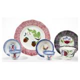 Selection of spatterware