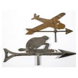 Selection of folk art weathervanes
