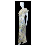 1930s silk chiffon dress