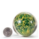 Massive onionskin marble, 2 1/2" D.