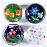 From a large selection of paperweights, both antique and from the studio movement