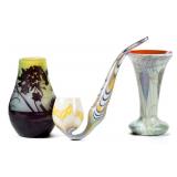 From a selection of European and American art glass.