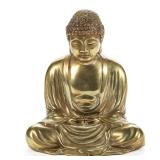Gilt bronze buddha, from a good selection of Asian material