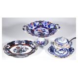 Large selection (over 600 pieces) of Staffordshire Transferware