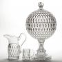 Argus / Early Thumbprint including the largerst spherical covered compote in outstanding condition