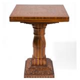 Virginia prison art inlaid table (c.1920), likely Virginia State Penitentiary