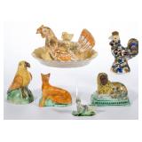 Selection of over 100 English ceramic figures, property deaccessioned by the Colonial Williamsburg F