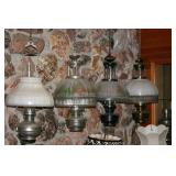 Many Aladdin hanging lamps