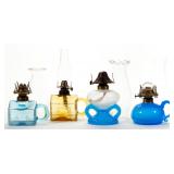 Good early kerosene hand lamps