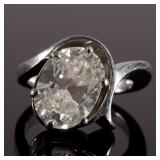 4.08 ct. diamond solitaire ring